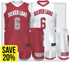 SILVER LAKE SUBLIMATED COMPLETE BASKETBALL PACKAGE