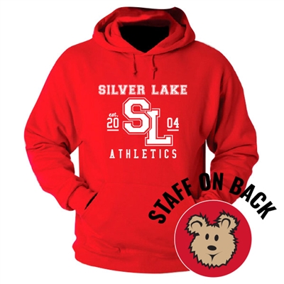 SILVER LAKE RED STAFF HOODED SWEATSHIRT