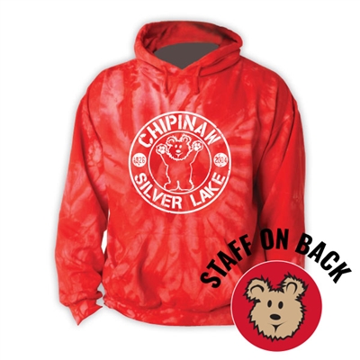 SILVER LAKE STAFF RED TIE DYE SWEATSHIRT