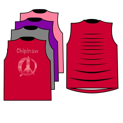 CHIPINAW MUSCLE WITH RIBBON BACK TEE BY ALI & JOE