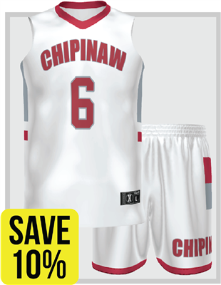 CHIPINAW SUBLIMATED AWAY TEAM BASKETBALL PACKAGE