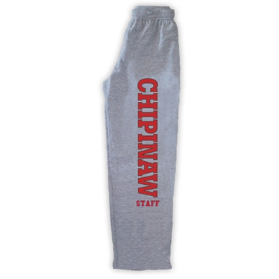 CHIPINAW STAFF OPEN BOTTOM SWEATPANTS WITH POCKETS