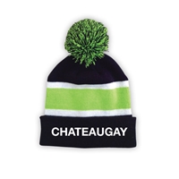 CHATEAUGAY STRIPED BEANIE WITH POM
