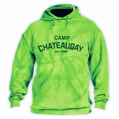 CHATEAUGAY LIME TIE DYE HOODY