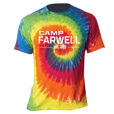 CAMP FARWELL SWIRL TIE DYE TEE