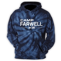 CAMP FARWELL NAVY TIE DYE SWEATSHIRT