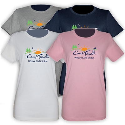 CAMP FARWELL GIRLS FITTED TEE