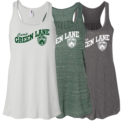 GREEN LANE LADIES FLOWY RACERBACK TANK