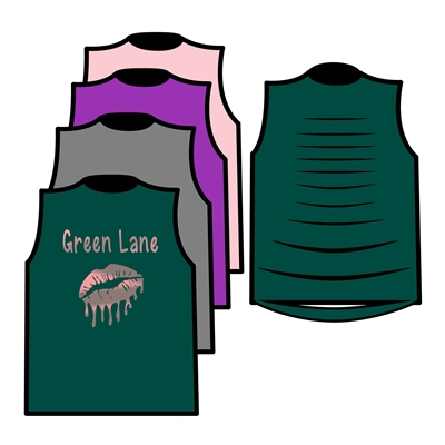 GREEN LANE MUSCLE WITH RIBBON BACK TEE BY ALI & JOE