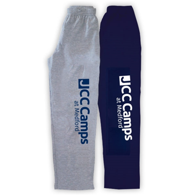 JCC CAMPS <u><b>At Medford</b></u> OPEN BOTTOM SWEATPANTS WITH POCKETS