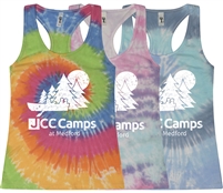 JCC CAMPS <u><b>At Medford</b></u> TIE-DYE LADIES RACERBACK TANK