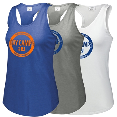 JCC STAMFORD DAY CAMP TRI-BLEND RACERBACK TANK TOP