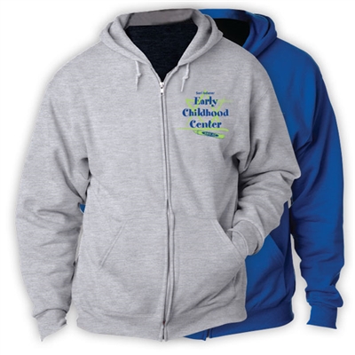 JCC EARLY CHILDHOOD CENTER FULL ZIP HOODED SWEATSHIRT