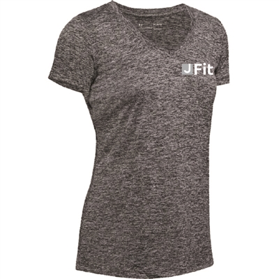 JFit LADIES UNDER ARMOUR TECH TWIST V-NECK TEE