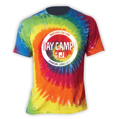 JCC STAMFORD DAY CAMP SWIRL TIE DYE TEE