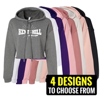 KENTS HILL LADIES' CROPPED FLEECE HOODIE