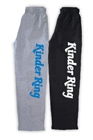 KINDER RING OPEN BOTTOM SWEATPANTS WITH POCKETS