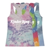 KINDER RING TIE-DYE LADIES RACERBACK TANK