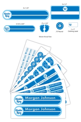 KINDER RING STICK-ON LABELS