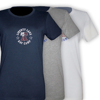 LIBERTY LAKE DAY CAMP GIRLS FITTED TEE