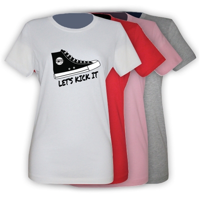 LIBERTY LAKE SNEAKER GIRLS FITTED TEE