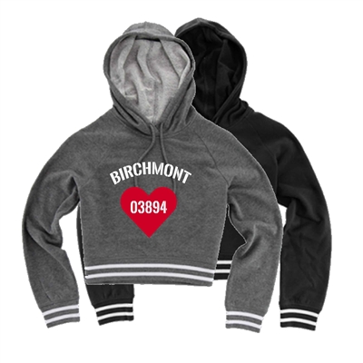 BIRCHMONT CUSTOM LADIES STADIUM CROPPED HOODIE