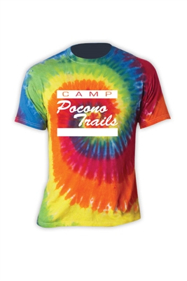 POCONO TRAILS SWIRL TIE DYE TEE