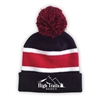 SANBORN HIGH TRAILS STRIPED BEANIE WITH POM