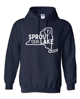 SPROUT LAKE 12585 HOODED SWEATSHIRT