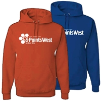 6 POINTS WEST 1 COLOR HOODED SWEATSHIRT