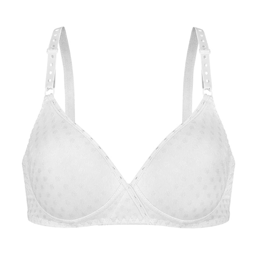 Cotton Wirefree Moulded Padded-Strap Bra