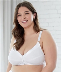 BB6770 - Unlined Front Closure Wire-free Cotton Bra
