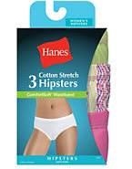 UHET41 Hanes Women's ComfortSoft Cotton Stretch Hipster