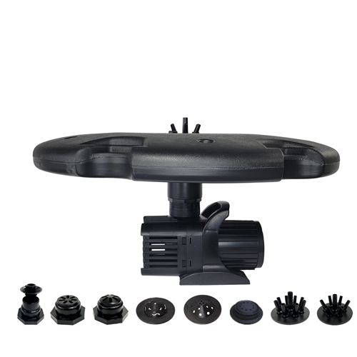 Aqua Marine Floating Fountain with 36" Float, (6) Interchangeable Nozzles for 8 Unique Spray Patterns and 1 HP Pump with 100' Cord - AQF10000-100