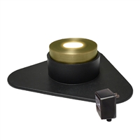 LumiNight Pond and Landscape Lighting - Brass 1-Watt LED Brass Puck Light with Photocell, Transformer and Remote - BS-PL1W-KIT