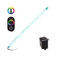 LumiNight Pond and Landscape Lighting - 30" Color Changing Low-Voltage Light Bar (w/ remote) with Photocell, Transformer and Remote - E30CCLB-KIT