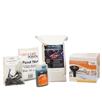 Medium Fall and Winterization Bundle with Pond Net, Deicer, Cold Weather Fish Food and Cold Water Bacteria - FWKITMED