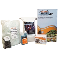 Mega Fall and Winterization Bundle with Vacuum, Pond Net, Deicer, Cold Weather Fish Food and Cold Water Bacteria - FWVACKITMEGA