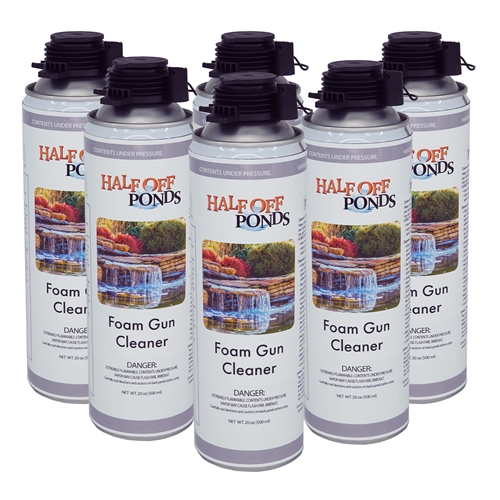 Waterfall Foam Gun Cleaner - (6) Pack of 20oz Cans - GC20-6PK