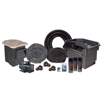 Half Off Ponds MP0 - PondBuilder Elite 10000 Mega 50' x 80' EPDM Pond Kit w/ 10" Skimmer & 30" Waterfall