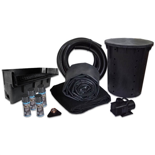 PLAN2 - Simply Pond Free 6100 Waterfall Kit with 15' x 20' EPDM Liner and 6,100 GPH Pump