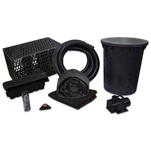 PMANB3 - Simply Waterfalls 4000 Pond Free Kit with MatrixBlox, 10' x 20' EPDM Liner and 4,000 GPH Pump