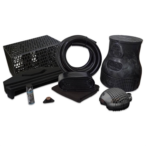 PVCPMBSB8 - Pond Free Complete PRO 5000 Waterfall Kit with MatrixBlox, 10' x 20' PVC Liner and 5,000 GPH Pump