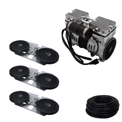 Savio2 Aeration System 3 with 1HP Air Pump , Double Diffusers (x3), 100' Weighted Tubing (x3)