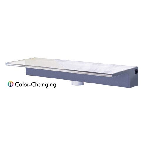 Sheer Elegance 24" Color Changing Lighted Acrylic Spillway - SE24CC