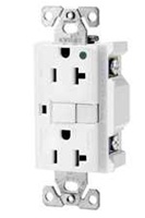 5-20R XGF20GY COOPER Gray GFCI Receptacle, 20 Amp 125 V/AC 5-20R NEMA 2 Pole, 3 Wire GroundingCommercial Specification Grade Ground Fault Circuit Interrupters