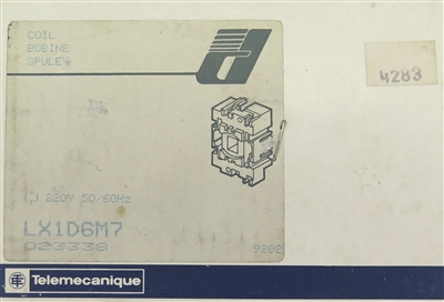 LX1D6M7 TELEMECANIQUE 220V 50/60 OPERATING MAGNETIC COIL