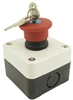 PB-MULKEY-E1R Keyed Twist-Release Mushroom Emergency Push Button Station