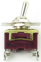 Toggle Switch - YC-115-OYW - Screw - 1-Pole - Momentary - 3 Position (On/Off/On) - 15A
