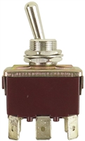 Toggle Switch - YC-215-AXD - Spade - 2-Pole - Maintained - 2 Position - 15A